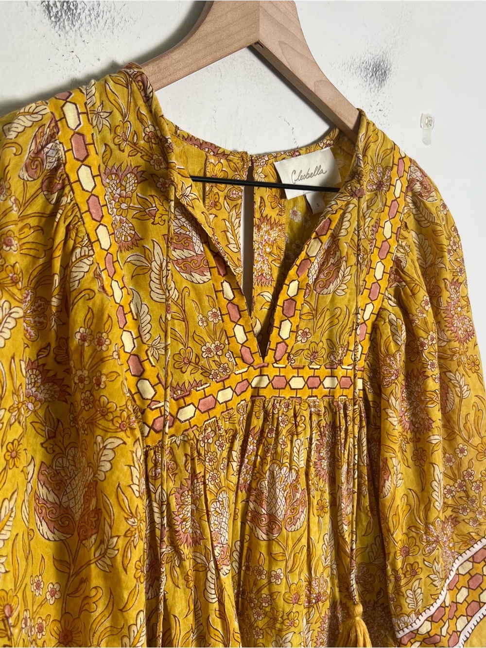 CLEOBELLA- Amaryllis Blouse Wildflower Yellow Size S - Picture 3 of 6